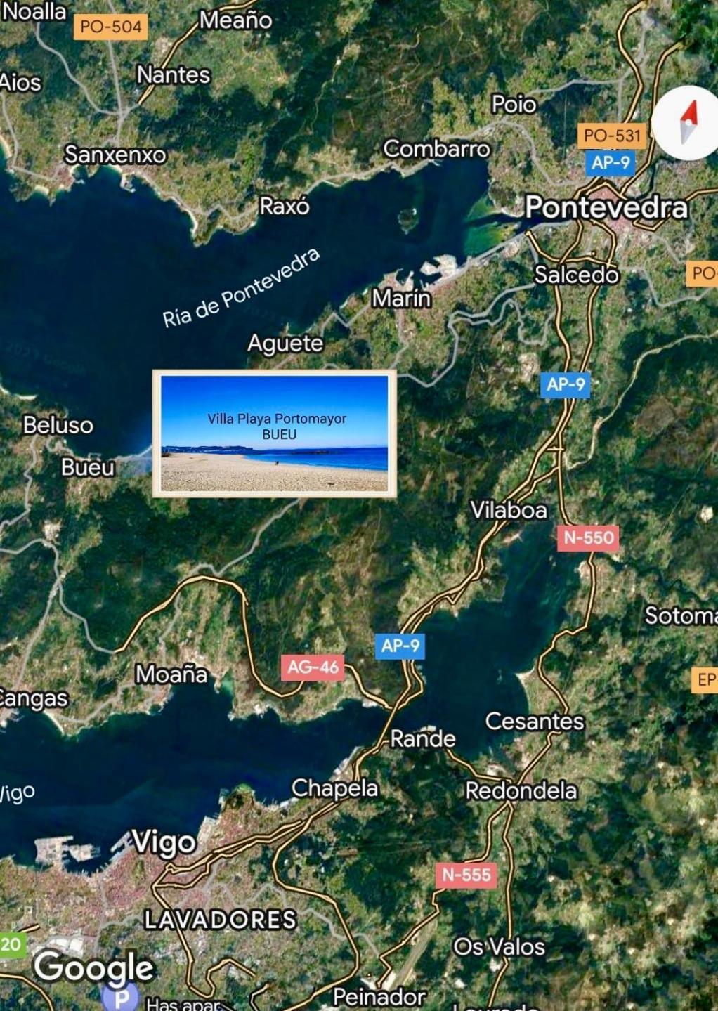 Villa Playa Portomayor Буеу Екстериор снимка